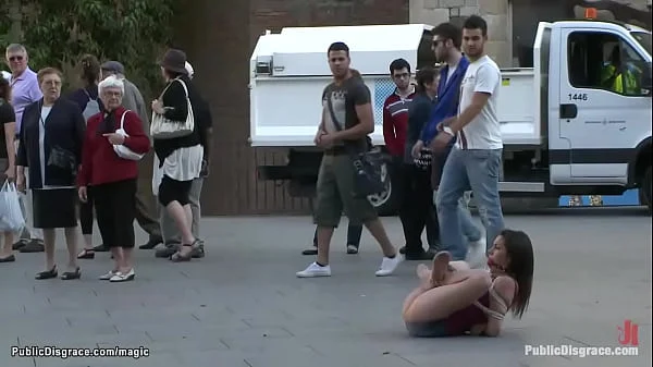 Spanish fucked by strangers in public
